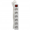 Bloc ménager - GAO - 6 prises - Avec interrupteur, câble 1,4m, protection enfants