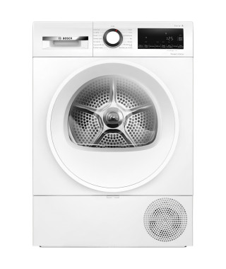 Seche-linge pompe a chaleur BOSCH WQG1420DFR SER6 - 9 kg - Induction - L60cm - Classe A++ - Blanc