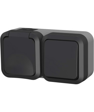 Double prise - QUARX - Aqua Pro - Extérieure, verticale, IP55, 250V, 16A