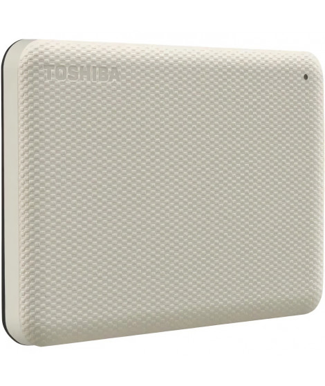TOSHIBA Disque dur externe - Canvio Advance - 2,5 - 4 To - Port USB 3.2 - Blanc - Logiciels de sécurité et sauvegarde inclus