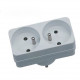 Biplite - GAO - 2x16A - Blanche, conforme NF