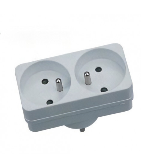 Biplite - GAO - 2x16A - Blanche, conforme NF