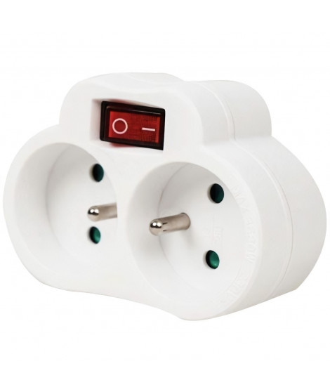 Biplite - GAO - 2x16A - Avec interrupteur, conforme NF