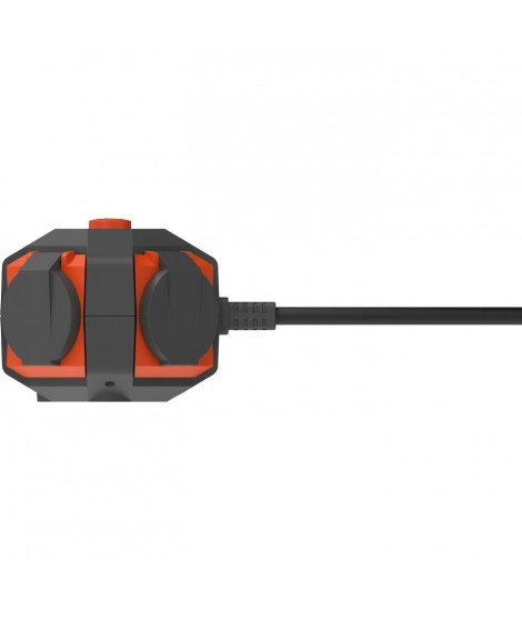 Power Globe - QUARX - IP44 - 4 prises, interrupteur, câble 3m