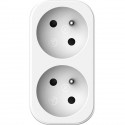 Biplite - QUARX - 2P 16A - Blanc et gris clair, conforme NF