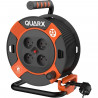 Enrouleur de bricolage - QUARX - 25m - H05VV-F 3G1,5mm² - Disjoncteur thermique - Protection enfants