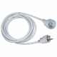 Rallonge électrique - GAO - 16A - Câble 3m, blanc, robuste et flexible
