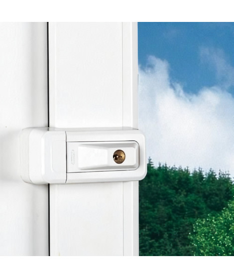Verrou - ABUS - 3010 W KD EK - Solution universelle pour fenetres et portes - Penes massifs - Montage discret