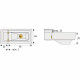 Verrou - ABUS - 3010 W KD EK - Solution universelle pour fenetres et portes - Penes massifs - Montage discret