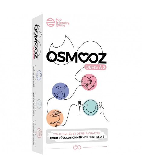 Jeu Couple - Osmooz Défis a 2 - Jeux de société - Jeu de Carte  Cadeau Femme  Cadeau Homme - Cadeau Couple Original