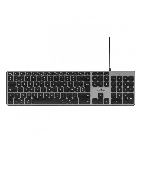 Clavier Filaire - Bluestork - KB Mac - Azerty - Compatible Mac - Noir