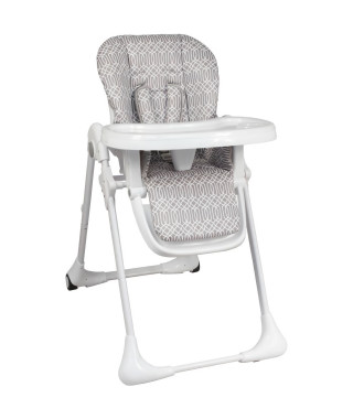 Chaise haute multipositions - BAMBISOL - Inclinable - Jusqu'a 3 ans - Beige / Blanc