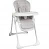 Chaise haute multipositions - BAMBISOL - Inclinable - Jusqu'a 3 ans - Beige / Blanc