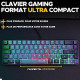 Pack Gamer 2 en 1 - THE G-LAB - COMBO HYDRO - Souris filaire - Clavier filaire - Gris/Noir - RGB