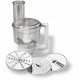 Multimixeur - BOSCH - Pour Kitchen machine MUM5 - Couteau universel, râpe et disque double tranchant - Blanc transparent
