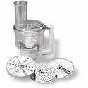 Multimixeur - BOSCH - Pour Kitchen machine MUM5 - Couteau universel, râpe et disque double tranchant - Blanc transparent