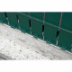 Kit lamelles brise-vue - VERT - Pour panneau de clôture rigide - Occultant 4/5 - 1,225 x 2,50 m - Vert