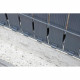 Kit lamelles brise-vue - NATURE - Pour panneau de clôture rigide - Occultant 4/5 - 1,025 x 2,50 m - Anthracite