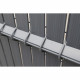 Kit lamelles brise-vue - NATURE - Pour panneau de clôture rigide - Occultant 4/5 - 1,025 x 2,50 m - Anthracite