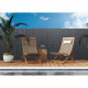 Canisse PVC double face - NATURE - 1 x 3 m - 1600 g/m² - Occultant 4/5 - Anti-UV - Gris clair