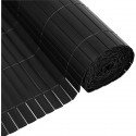 Canisse PVC double face - NATURE - 1 x 3 m - 1600 g/m² - Occultant 4/5 - Anti-UV - Anthracite