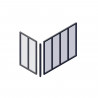 Poteau d'angle - OPTIMUM - H50 X L30 cm - Noir