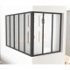 Poteau d'angle - OPTIMUM - H50 X L30 cm - Noir