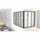 Poteau d'angle - OPTIMUM - H50 X L30 cm - Noir