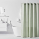 Rideau de douche gauffré - Green - Polyester - 180 x 200 cm - 12 crochets - UTILITY - TODAY