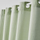 Rideau de douche gauffré - Green - Polyester - 180 x 200 cm - 12 crochets - UTILITY - TODAY