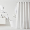 Rideau de douche gauffré - White - Polyester - 180 x 200 cm - 12 crochets - UTILITY - TODAY