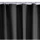 Rideau de douche gauffré - Black - PEVA - 180 x 200 cm - 12 crochets - UTILITY - TODAY