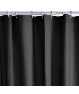Rideau de douche gauffré - Black - PEVA - 180 x 200 cm - 12 crochets - UTILITY - TODAY