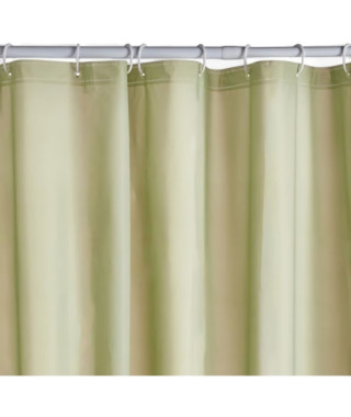 Rideau de douche gauffré - Green - PEVA - 180 x 200 cm - 12 crochets - UTILITY - TODAY