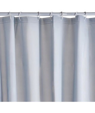 Rideau de douche gauffré - Blue - PEVA - 180 x 200 cm - 12 crochets - UTILITY - TODAY