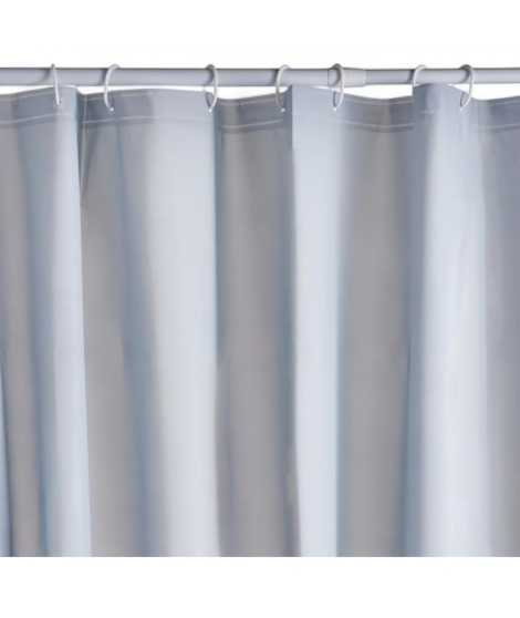 Rideau de douche gauffré - Blue - PEVA - 180 x 200 cm - 12 crochets - UTILITY - TODAY