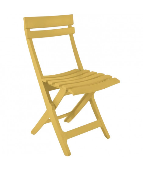 Chaise pliante - GROSFILLEX - MIAMI - Jaune indien