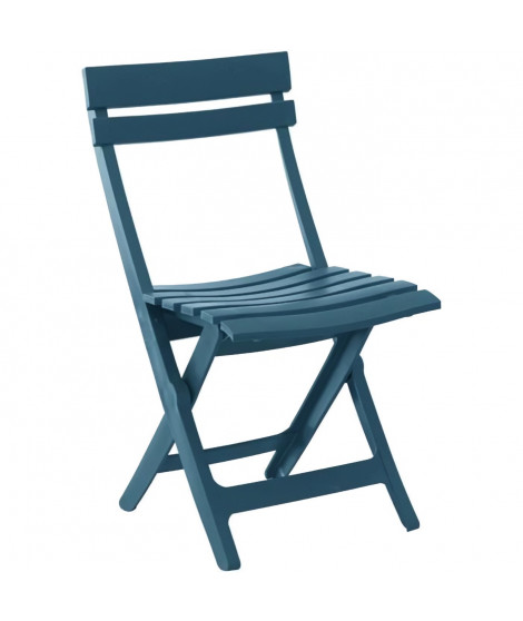 Chaise pliante - GROSFILLEX - MIAMI - Bleu minéral