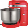 Robot pétrin - JOCCA - Bol en acier inoxydable 3,5 L - 5 vitesses - Rouge et gris