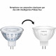 Ampoule connectée - PHILIPS HUE - MR16 - Lumiere blanche et colorée - Compatible bluetooth - Fonctionne avec App et voix
