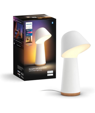 Lampe de chevet et de réveil connectée - PHILIPS HUE - Twilight - Lumiere blanche et colorée - Compatible bluetooth