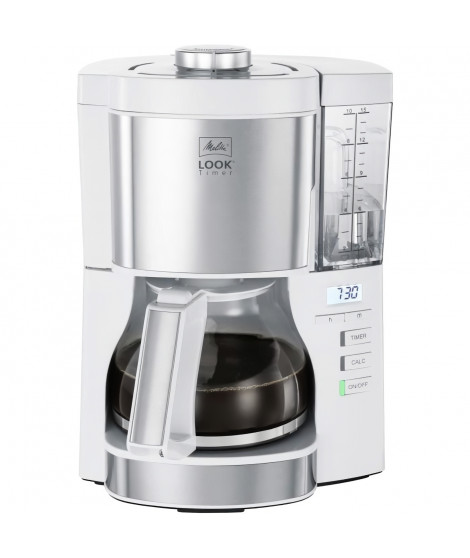 Cafetiere filtre - Melitta - Look V Timer 1025-07 - 1,25L - 10 tasses - 1080 Watts