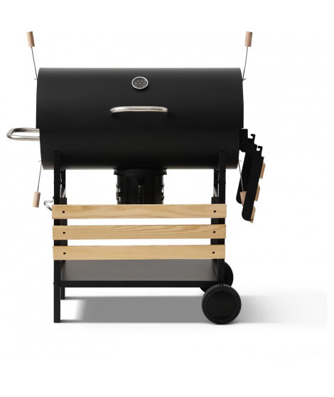 Barbecue a charbon - COOKING BOX - MIKE EVOLUTION - 142 X 57 X 112 cm - Noir