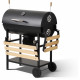 Barbecue a charbon - COOKING BOX - MIKE EVOLUTION - 142 X 57 X 112 cm - Noir