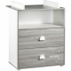 Chambre bébé complete - Lit 120x60 et commode a langer - BABY PRICE - SMILE - Chene silex