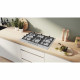 Table de cuisson a gaz - BOSCH Série 4 - 5 foyers - 52 x 75 x 4,5 cm - PGQ7B5K90 - Inox