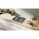 Table de cuisson a gaz - BOSCH Série 4 - 4 foyers - 52 x 58,2 x 4,5 cm - PGP6B5K90 - Inox