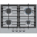 Table de cuisson a gaz - BOSCH Série 6 - 4 foyers - 52 x 58,2 x 4,5 cm - PCP6A5I90 - Inox
