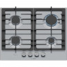 Table de cuisson a gaz - BOSCH Série 6 - 4 foyers - 52 x 58,2 x 4,5 cm - PCP6A5I90 - Inox