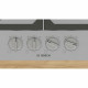 Table de cuisson a gaz - BOSCH Série 6 - 4 foyers - 52 x 58,2 x 4,5 cm - PCP6A5I90 - Inox